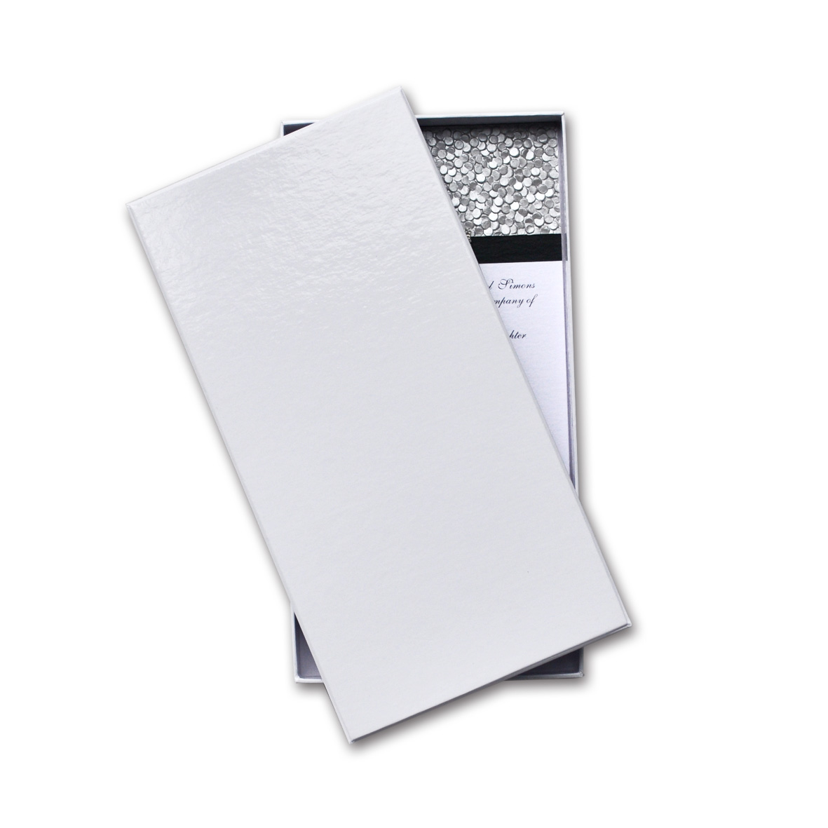 Rigid Invitation Box - DL - Gloss White (110x220mm)