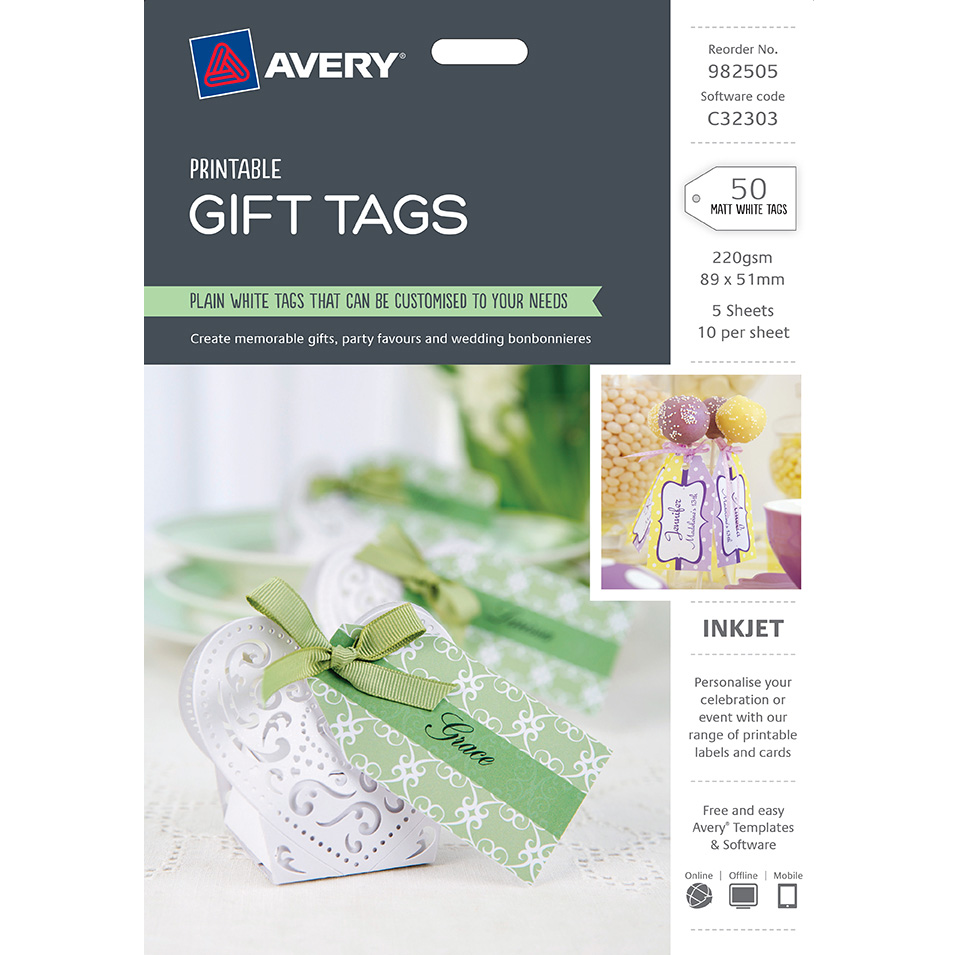 Avery Labels - Gift Tags - 89 x 51mm