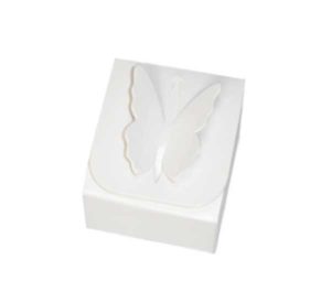 White Butterfly Bomboniere Box