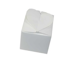 White Large Heart Bomboniere Box