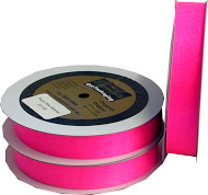 Organza Ribbon Fluoro Pink Shimmer